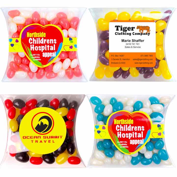 Corporate Colour Mini Jelly Beans in Pillow Pack
