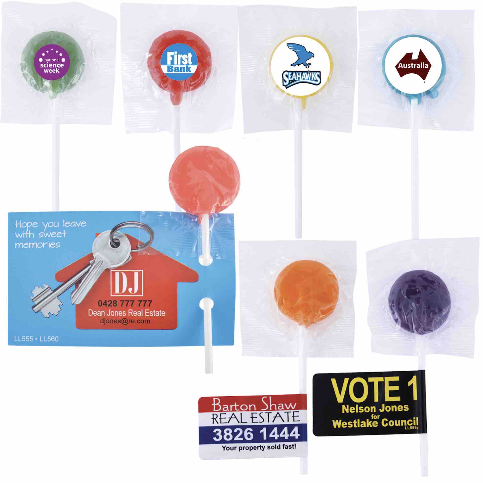 Assorted Colour Lollipops 01