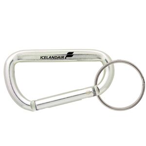 K370 60mm Carabiner silver branded
