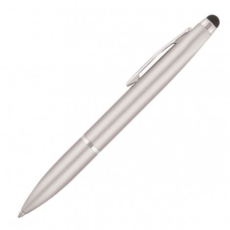 P321 Metal Pen Ballpoint Prestige Stylus 2 in 1 Silver