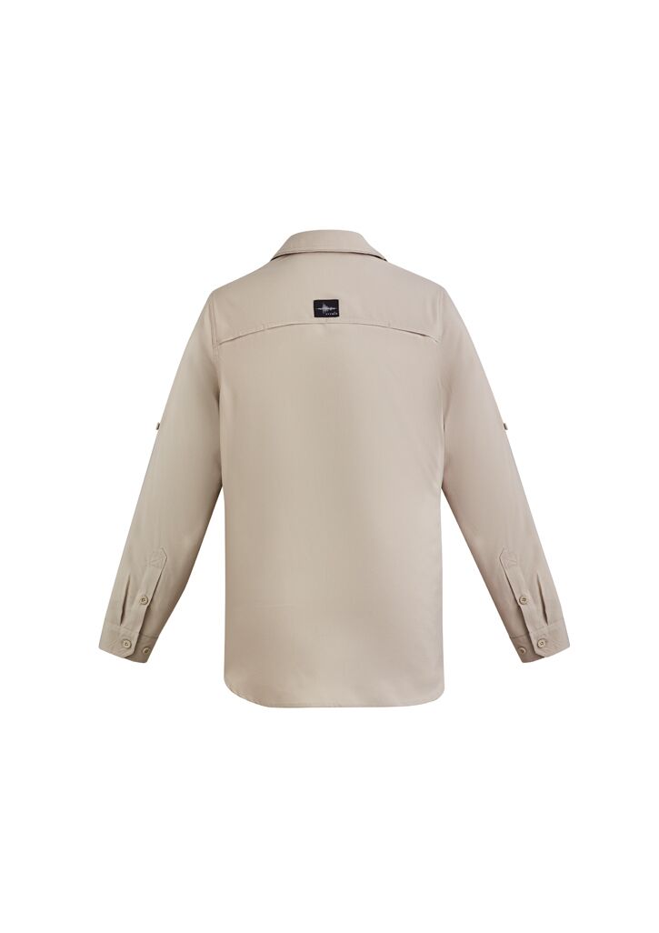 ZW460 Syzmik Mens Outdoor LS Shirt Sand Back