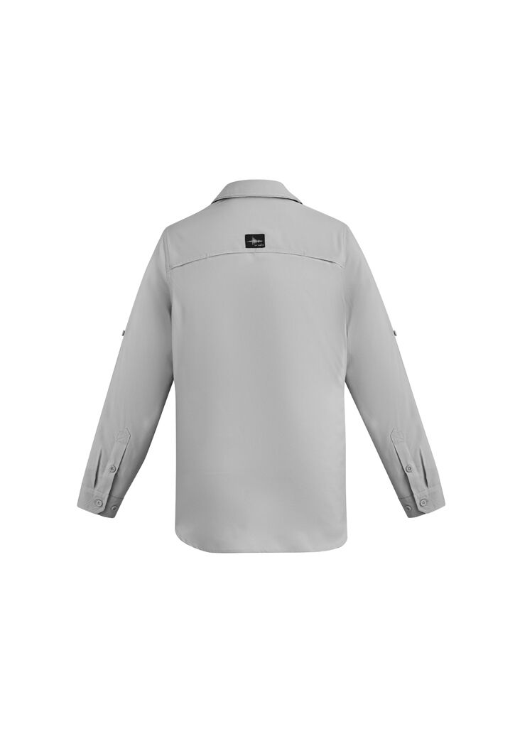 ZW460 Syzmik Mens Outdoor LS Shirt Stone Back