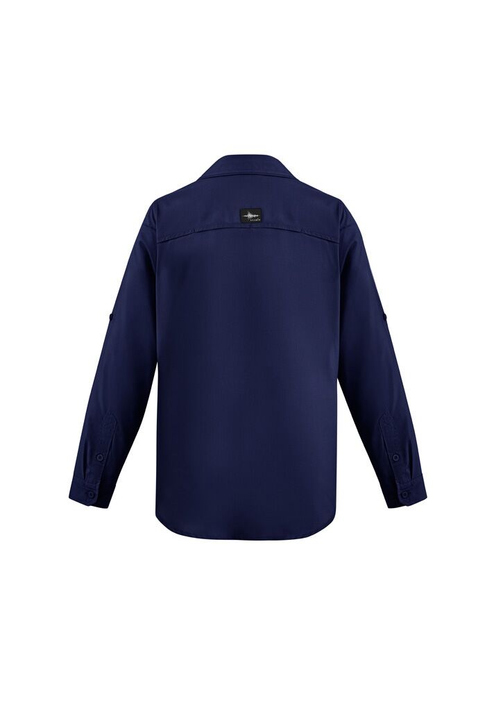 ZW460 Syzmik Outdoor LS Shirt Navy Back