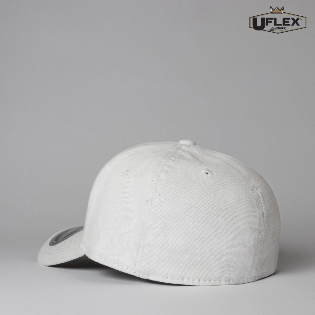 UFLEX Adults Pro Style 6 Panel Fitted White back