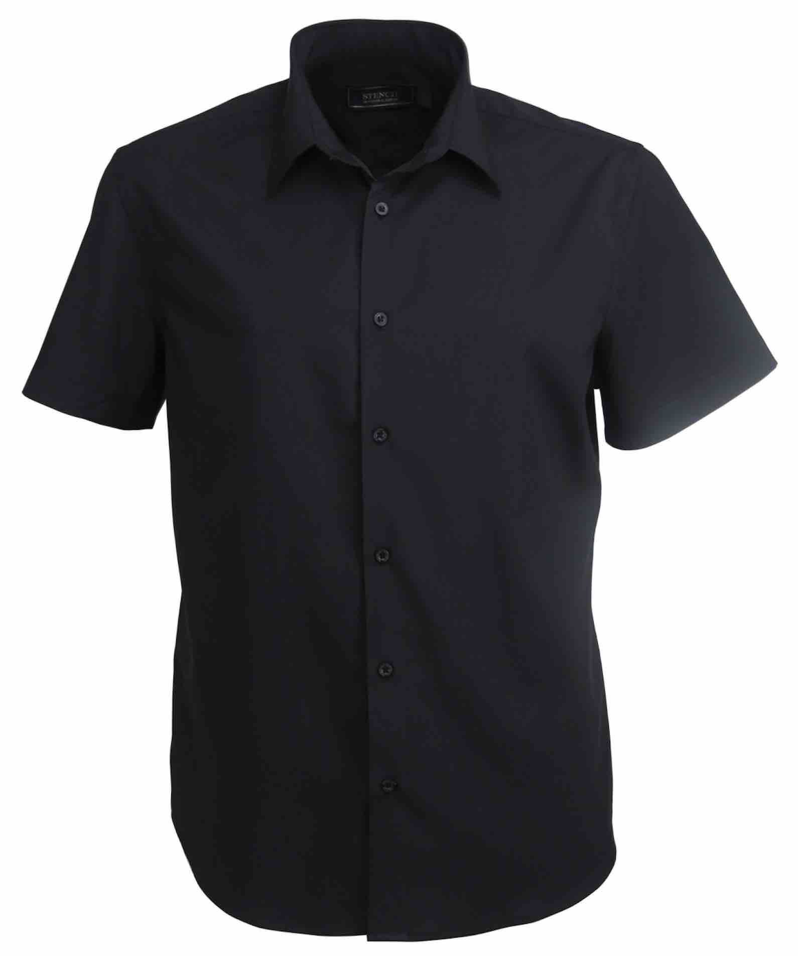 2035S Candidate Mens Short Sleeve Shirt Black