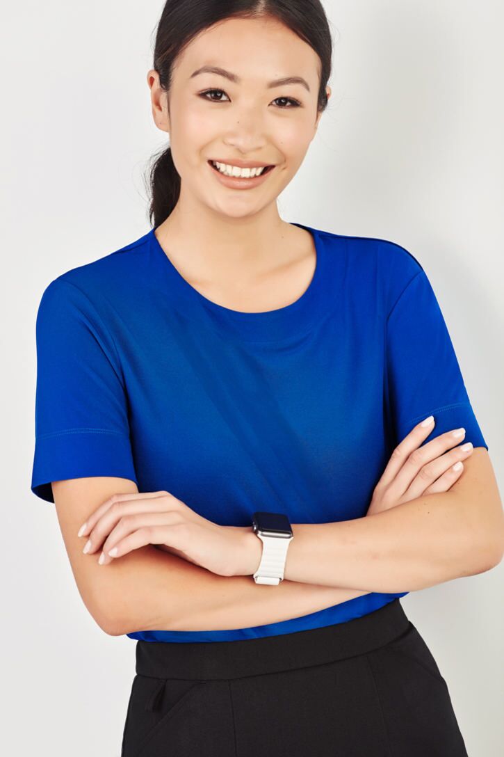 Womens Marley Jersey T Top CS952LS ElectricBlue