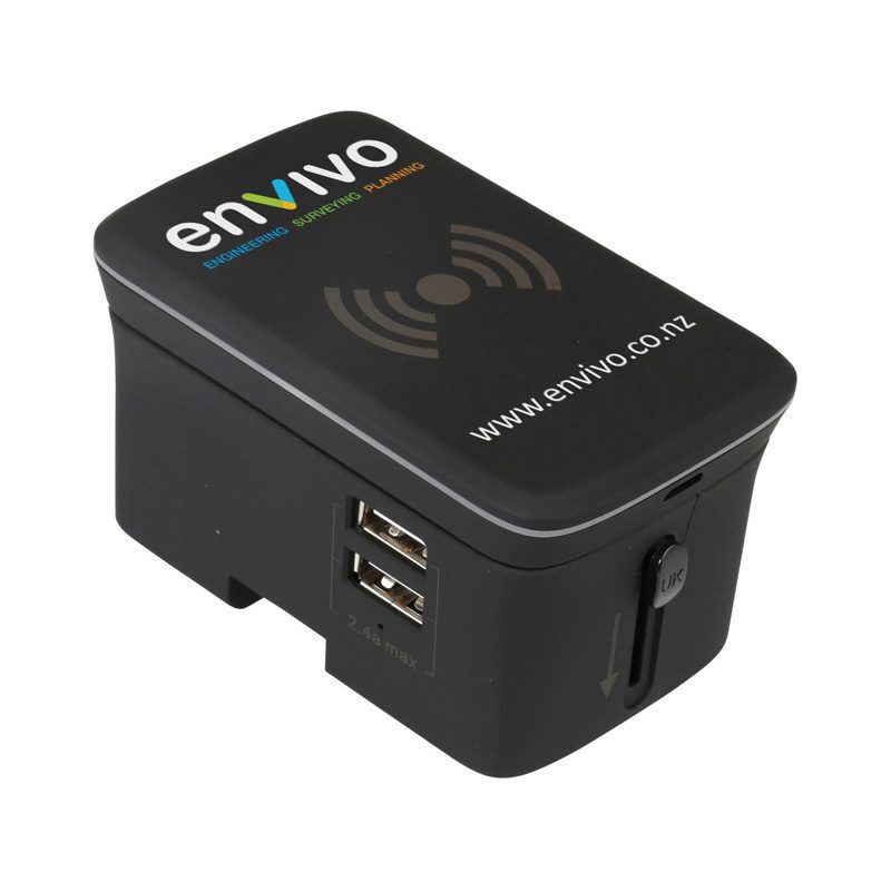 AR895 Portici Travel Adaptor with Fast Wireless Charger 1