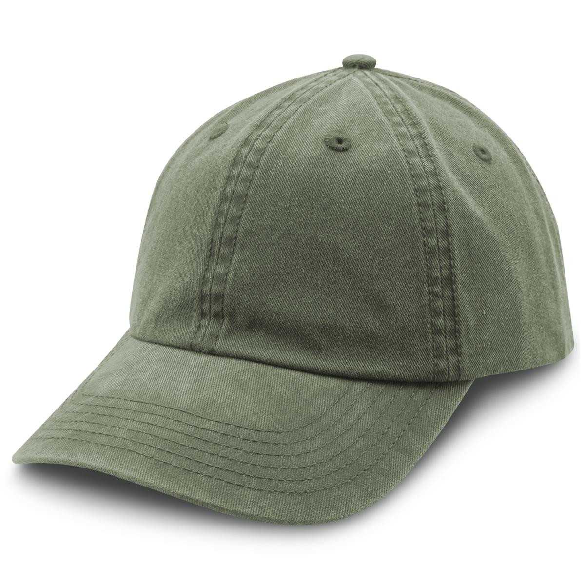 4397 Washed Chino Cap Hunter Green