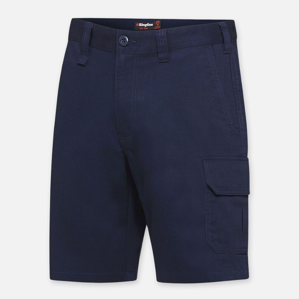 KingGee Originals Stretch Cargo Work Shorts navy