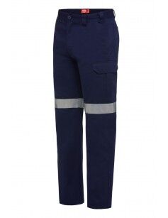 Y02575 Hard Yakka Cargo Drill Pant Taped NAV 1