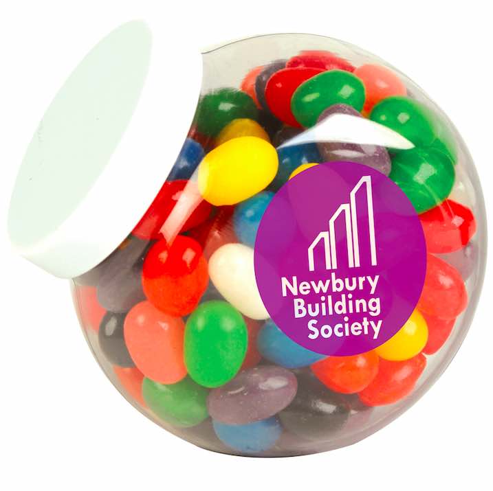 Assorted Colour Mini Jelly Beans in Container