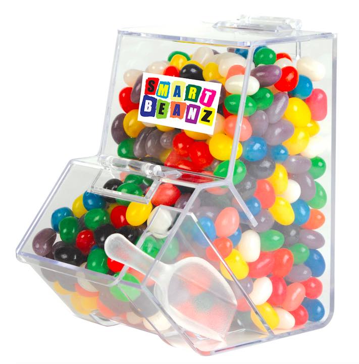 Assorted Colour Mini Jelly Beans in Dispenser