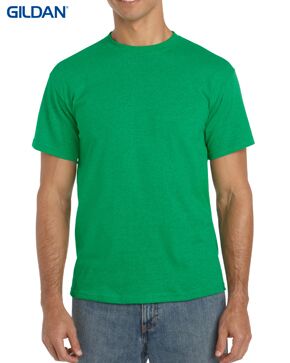 Gildan Heavy Cotton Men's & Ladies T-Shirt 4 5000 Antique Irish Green 348C Front LR