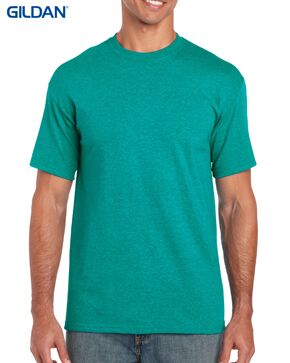 Gildan Heavy Cotton Men's & Ladies T-Shirt 2 5000 Antique Jade Dome 7715C Front LR