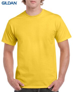 Gildan Heavy Cotton Men's & Ladies T-Shirt 1 5000 Daisy 122C Front LR