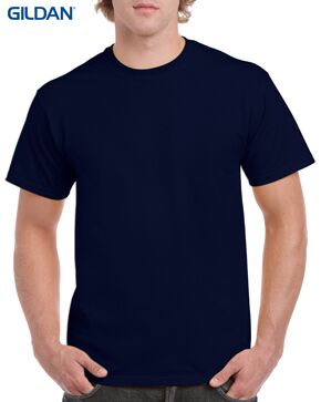 Gildan Heavy Cotton Men's & Ladies T-Shirt 15 5000 Navy 533C Front LR
