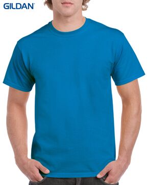 Gildan Heavy Cotton Men's & Ladies T-Shirt 18 5000 Sapphire 641C Front LR