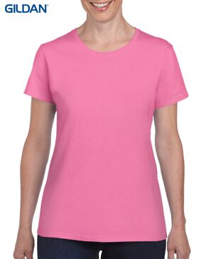 Gildan Heavy Cotton Men's & Ladies T-Shirt 23 5000L Azalea 224C Front LR