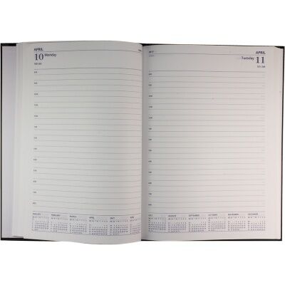 A4 Emperor Luma Portrait Day to a Page Casebound Diary 585-35 3 585 35 A4 Emperor Luma Portrait Day to a Page Casebound Diary Inside