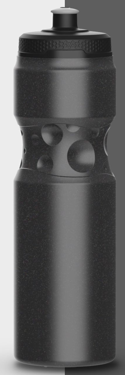 800ml Oxygen Water Drink Bottle 3 Oxygen Drink Bottle Carbon Grey