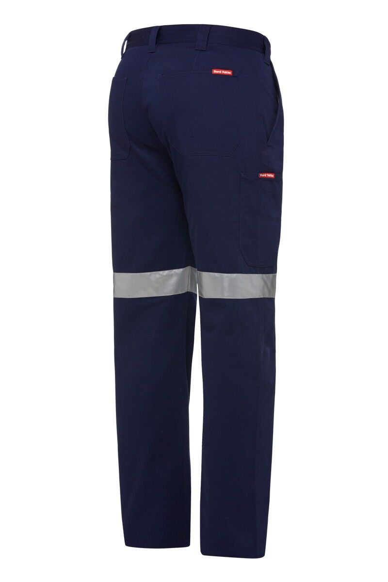 Hard Yakka Drill Pant Taped 3 Y02540 Hard Yakka Drill Pant Taped Navy Back