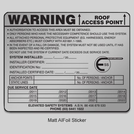 Metallic / Foil Stickers 7 matte alfoil sticker