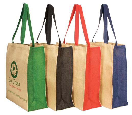 Jute Panelled Carry-all Bag 1 Jute Panelled Carry-all Bag