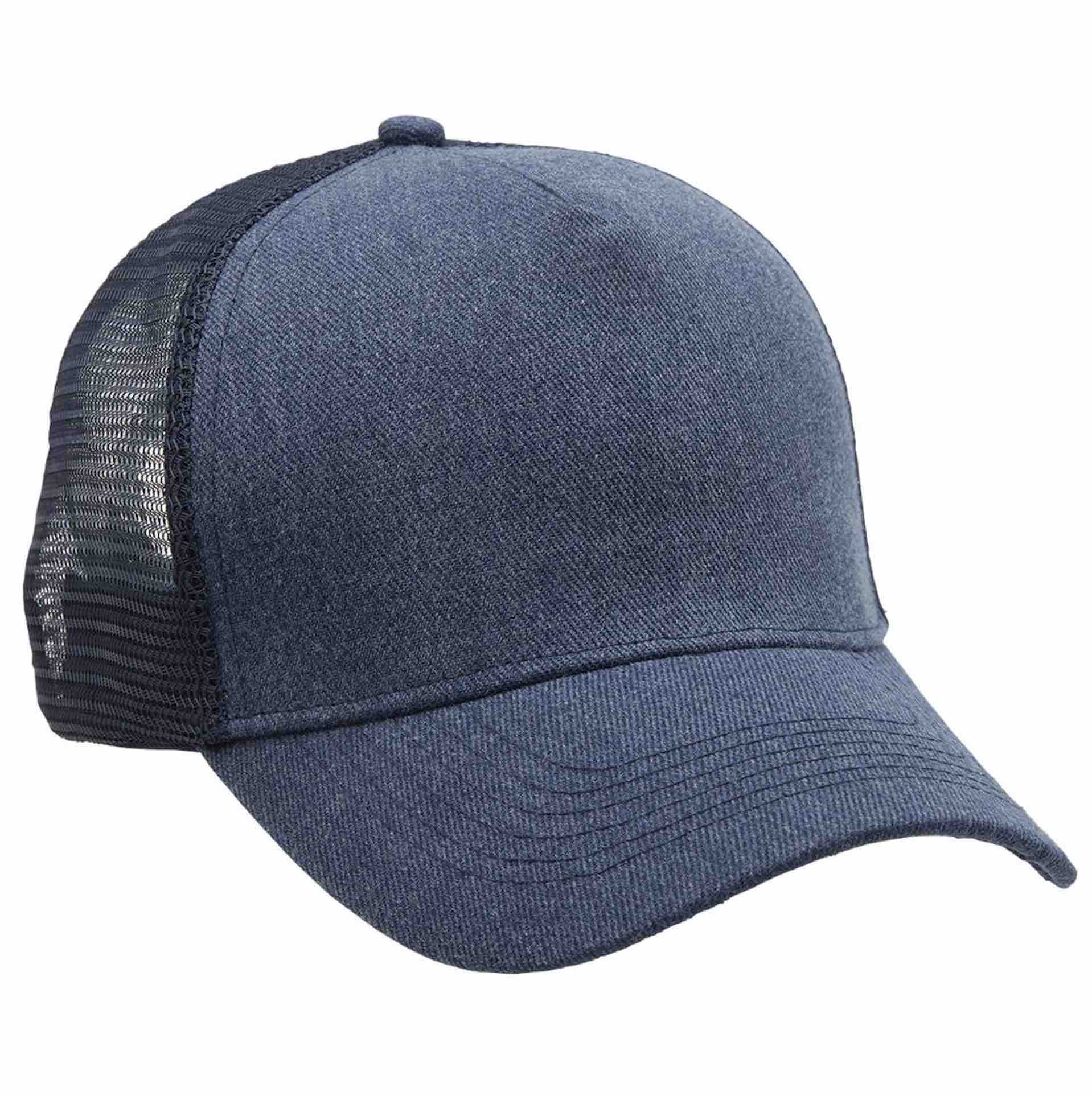 Heathered Mesh Trucker 4 Heathered Mesh Trucker 4395 Navy Heather Navy