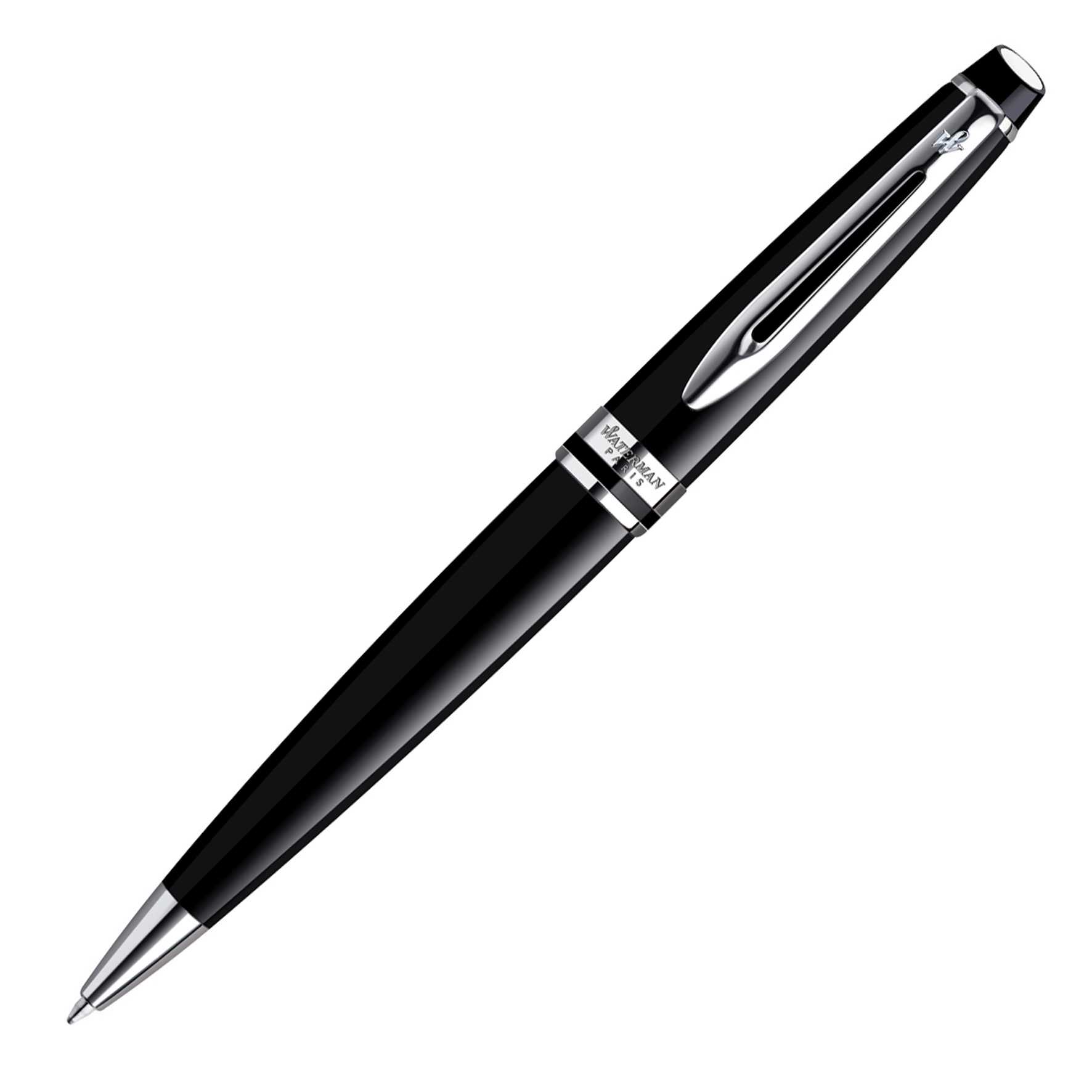 Waterman Expert Ballpoint Pen - Lacquer Black 4 Waterman Expert Ballpoint Pen Lacquer Black CT 2