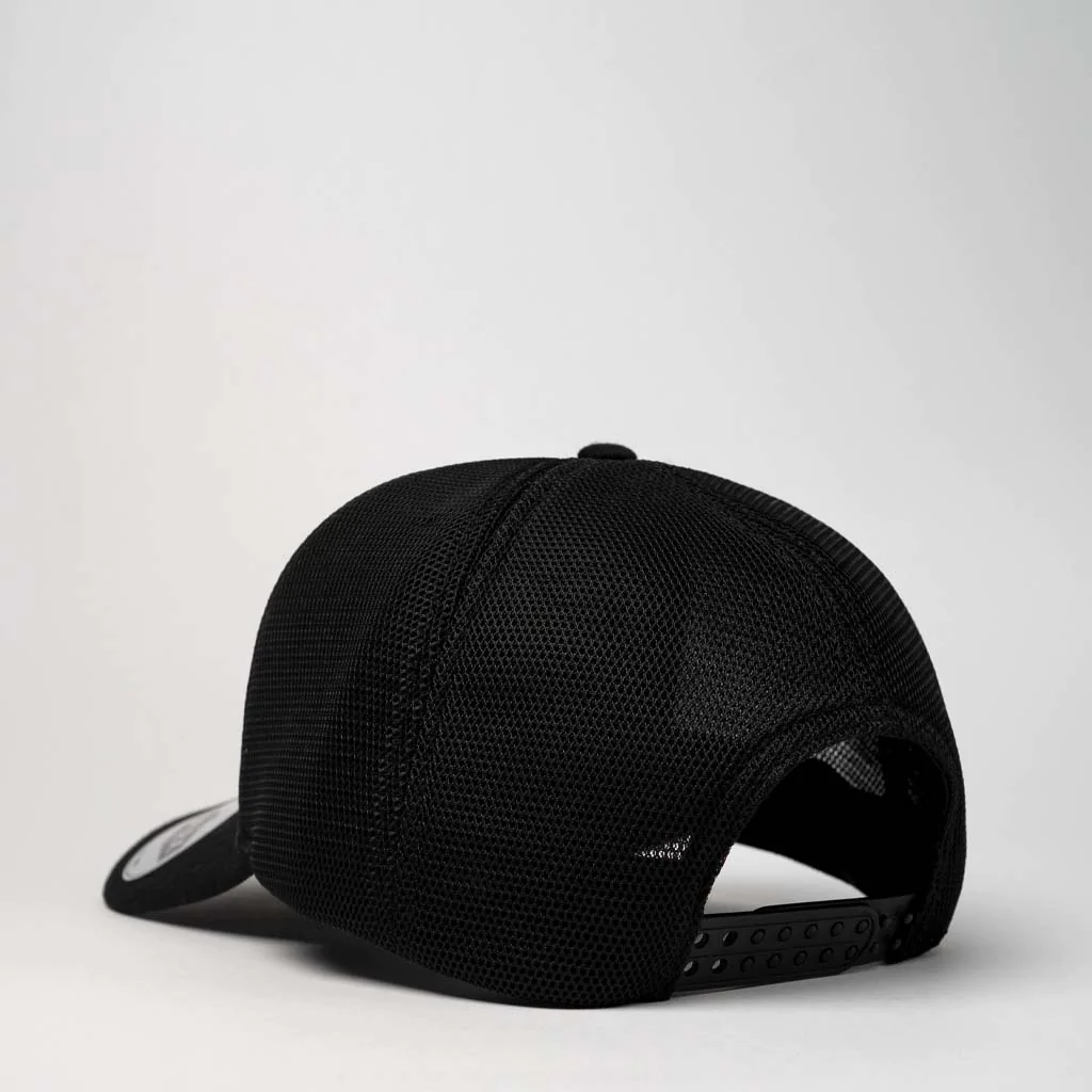 UFlex Adults Comfort Trucker Cap 11 U21503 UFlex Adults Comfort Trucker Cap black back