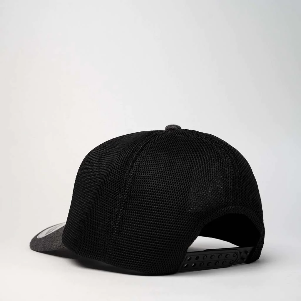 UFlex Adults Comfort Trucker Cap 9 U21503 UFlex Adults Comfort Trucker Cap charcoal back