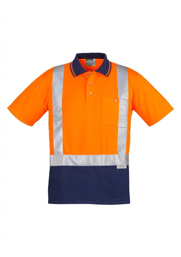 p 4648 zh233 hivis polo orange navy