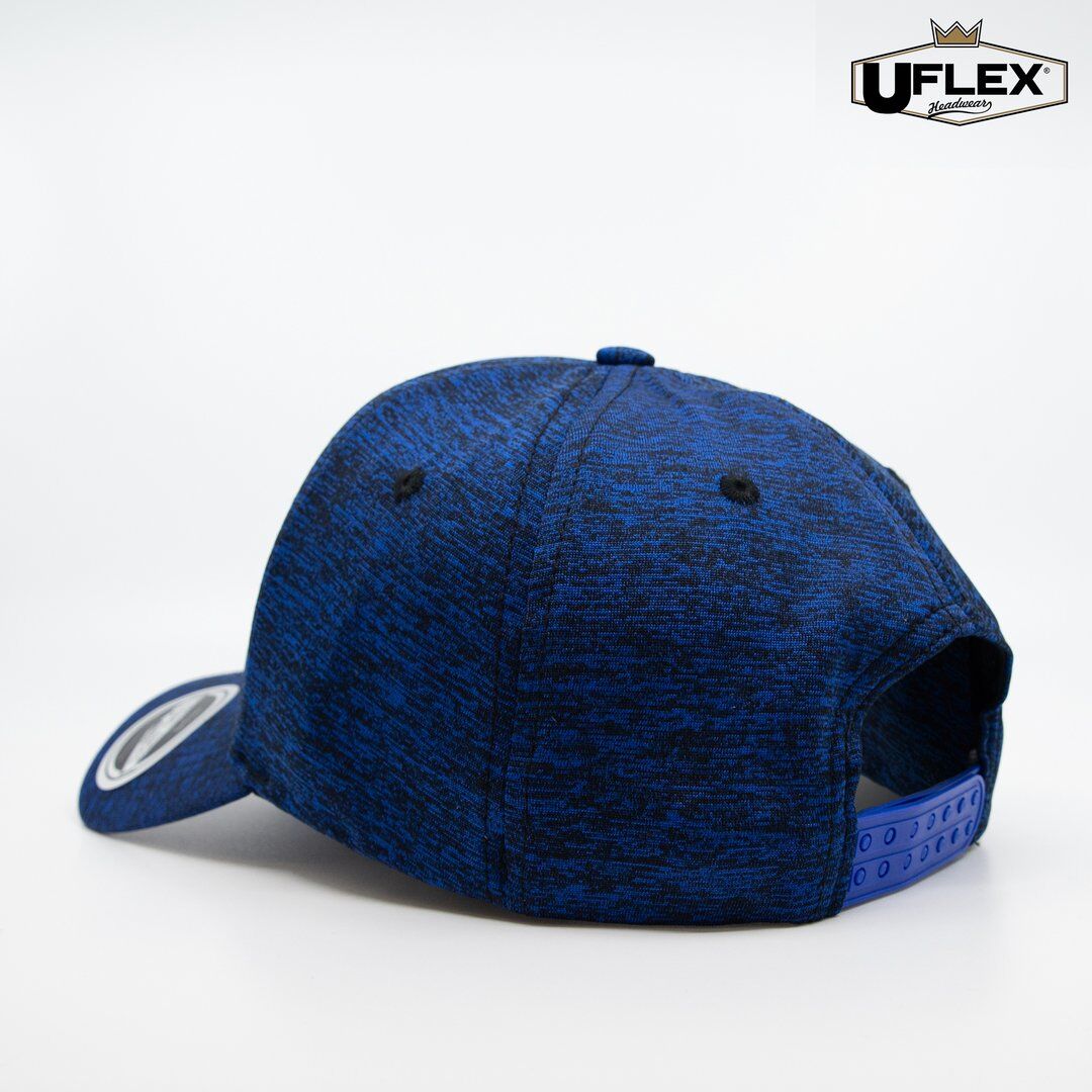 U15608 UFlex Adults Pro Style 6 Panel Snapback active royal melange back