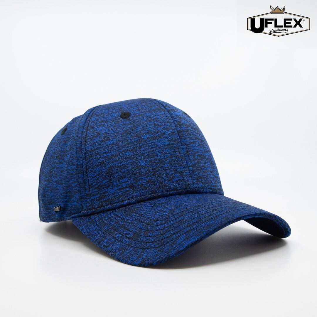 U15608 UFlex Adults Pro Style 6 Panel Snapback active royal melange front