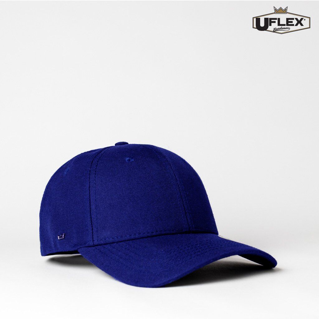 U15608 UFlex Adults Pro Style 6 Panel Snapback royal front