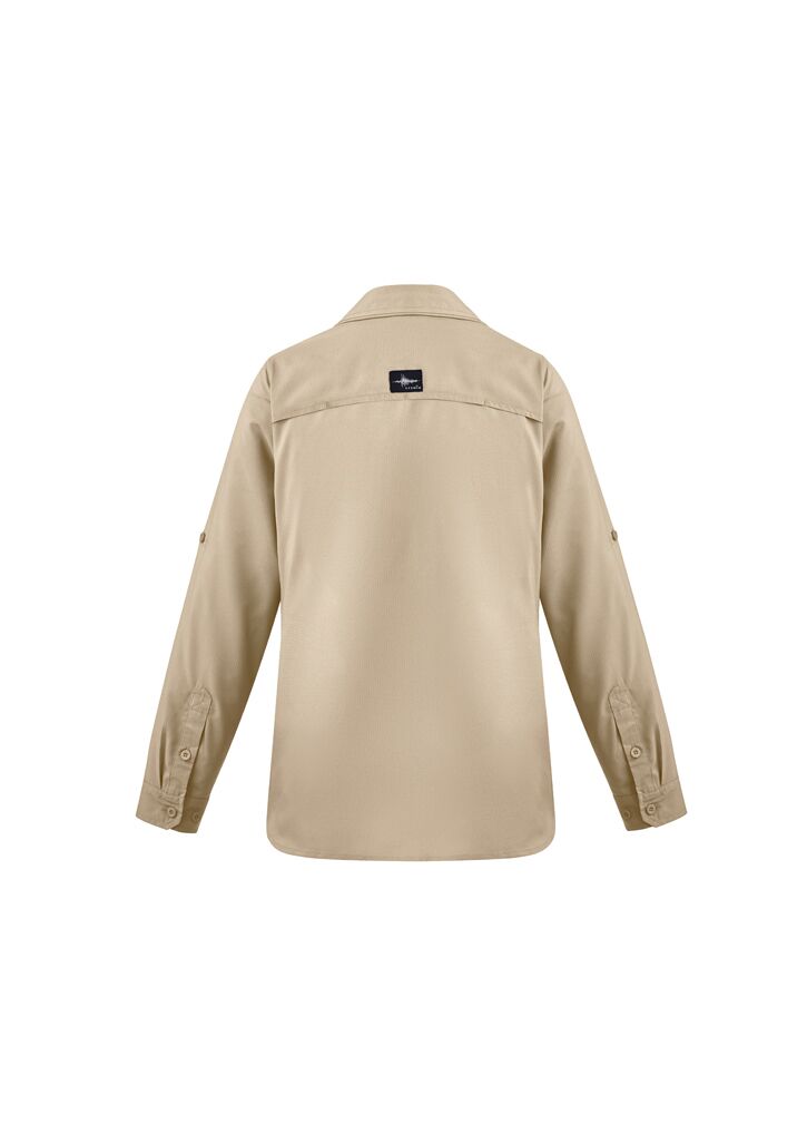 ZW760 Syzmik Womens Outdoor LS Shirt Sand Back