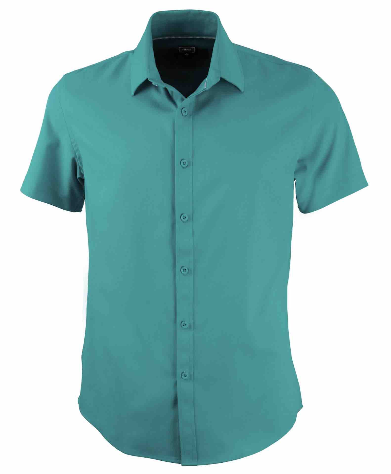 2035S Candidate Mens Short Sleeve Shirt Teal