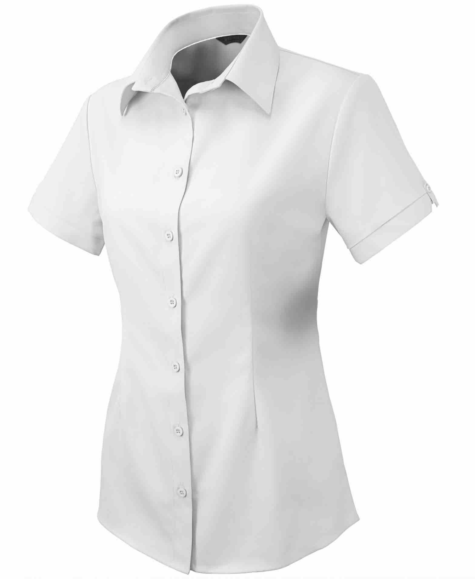 2135S Candidate Ladies Short Sleeve Shirt White