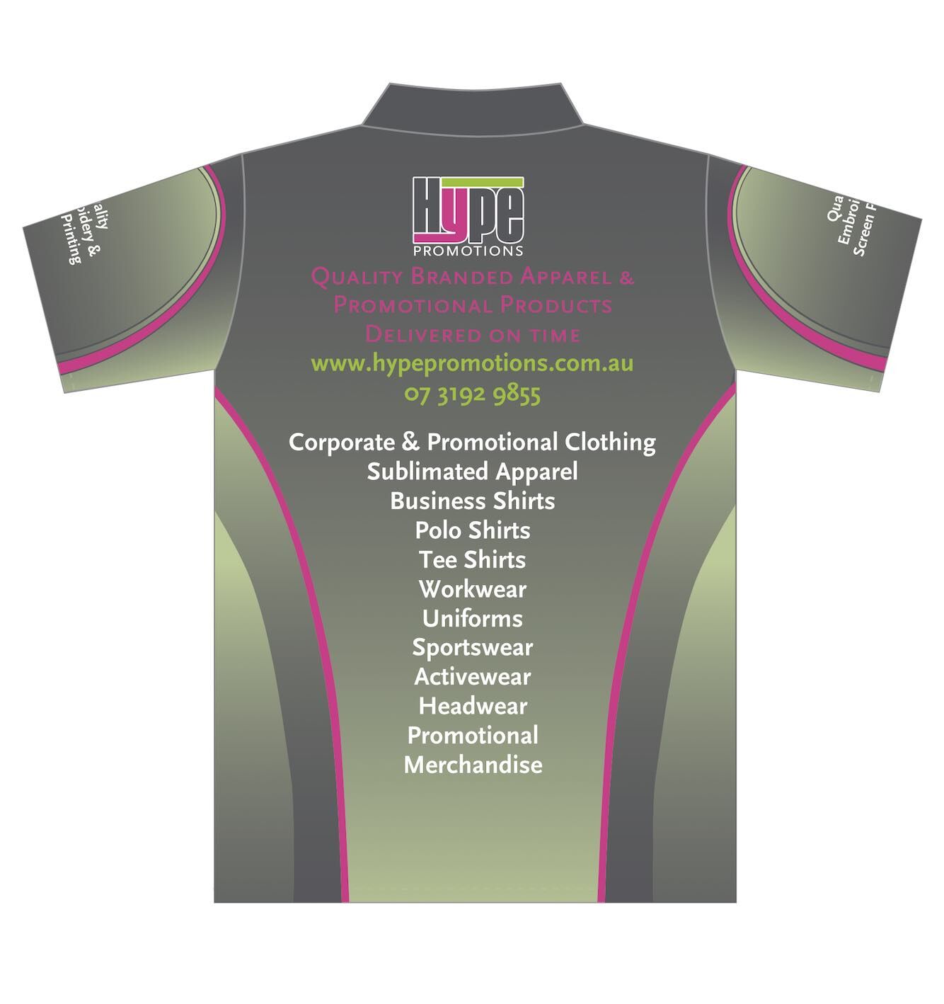 Dye Sublimated Polo Main Back