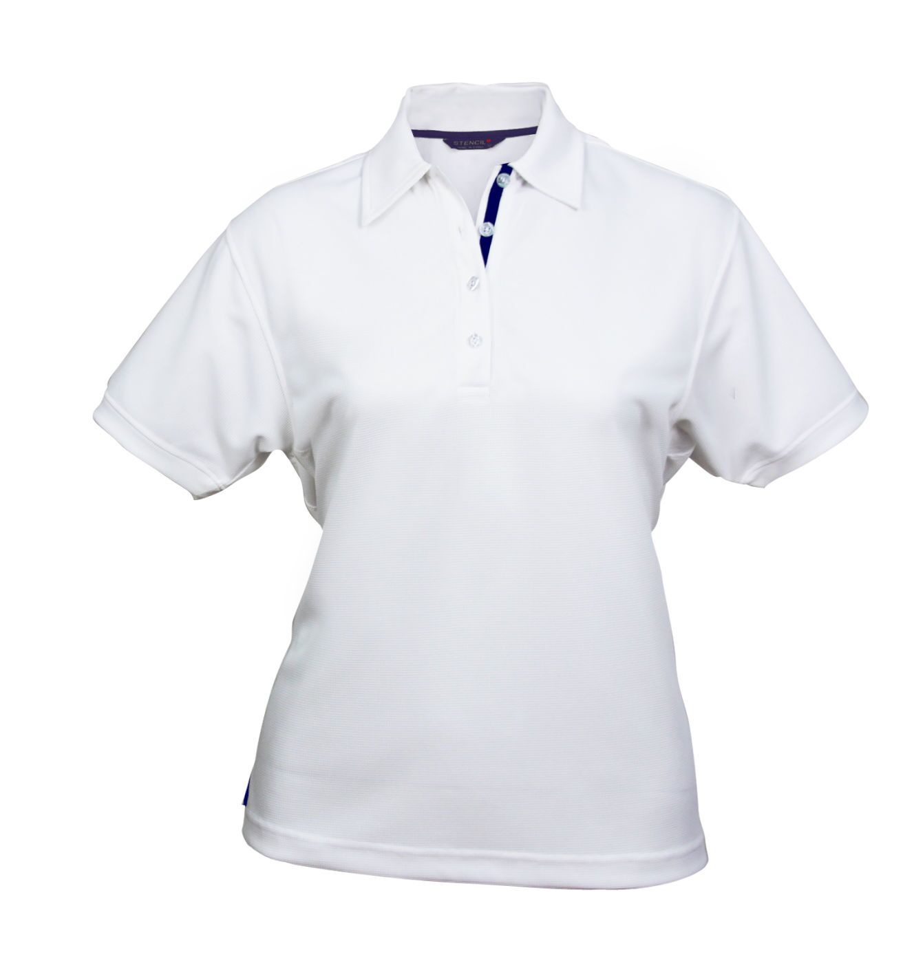1162 Ladies Superdry Polo White Navy