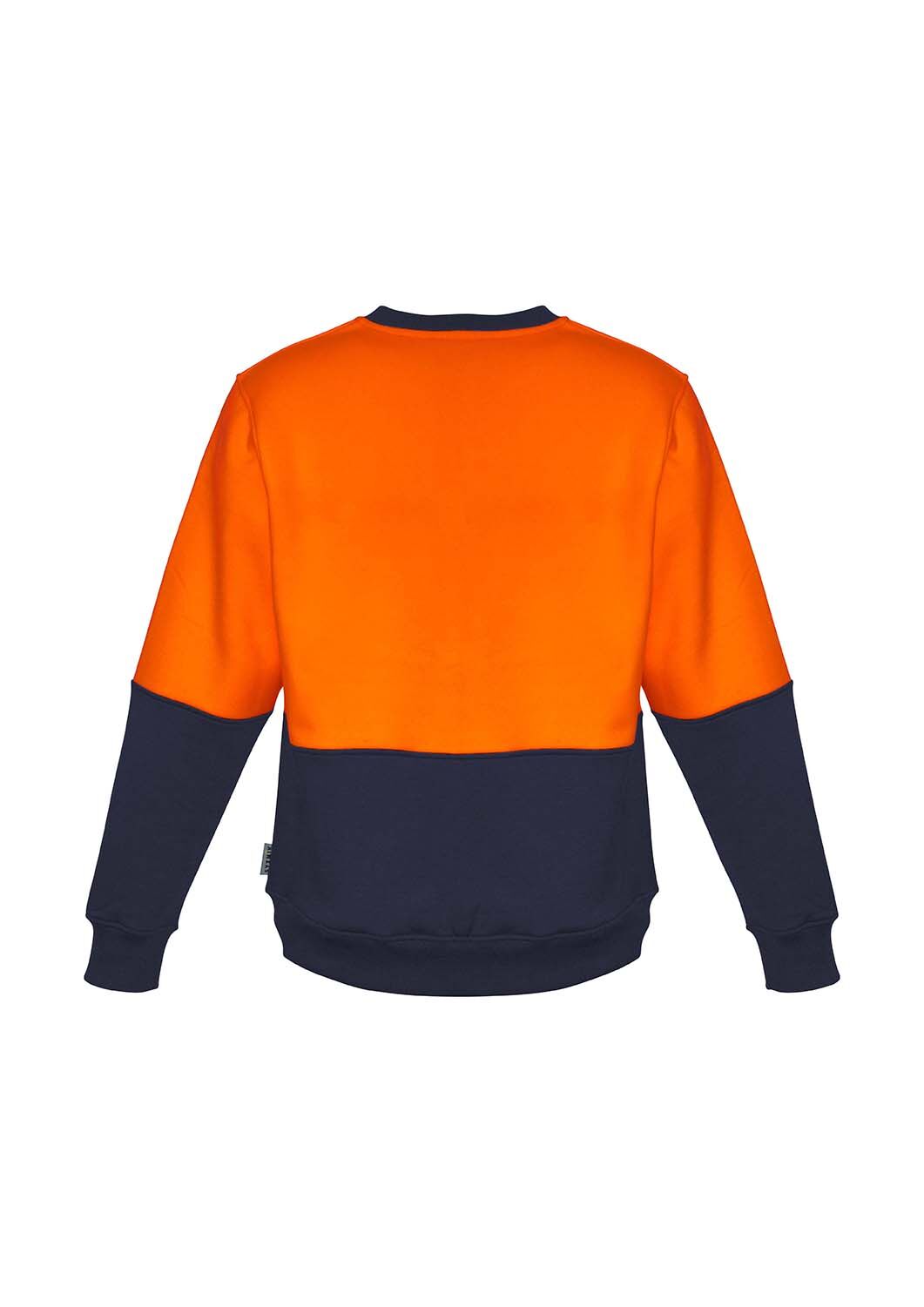 ZT475 Syzmik Unisex Hi Vis Crew Sweatshirt OrangeNavy B