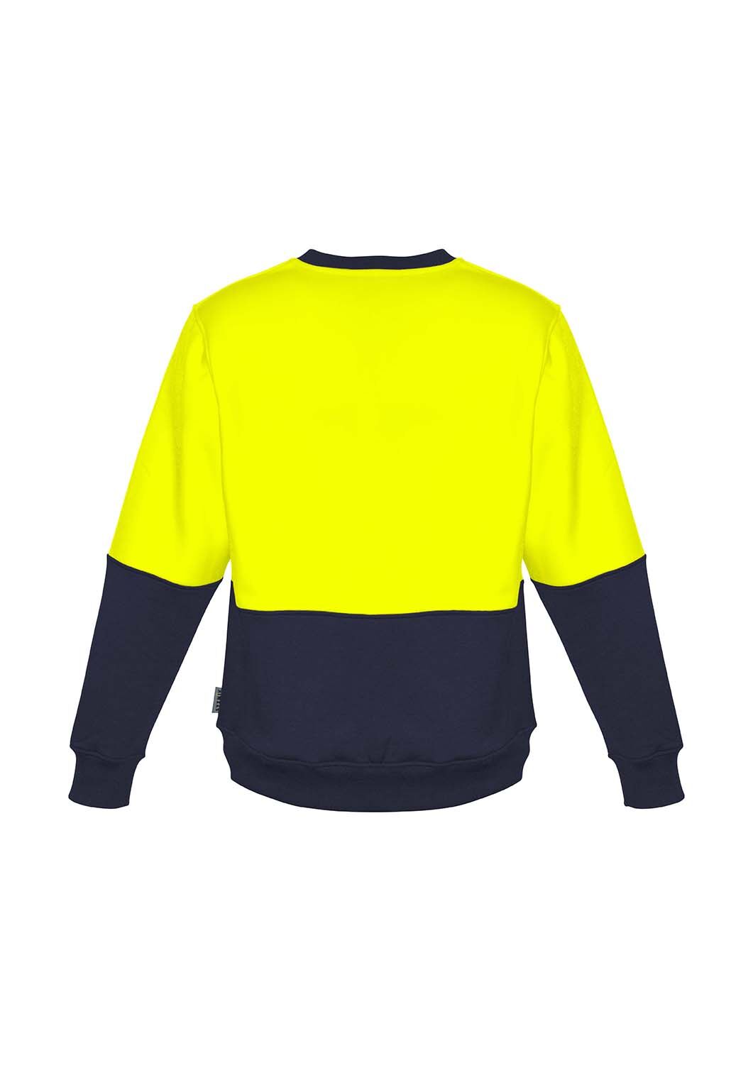 ZT475 Syzmik Unisex Hi Vis Crew Sweatshirt YellowNavy B