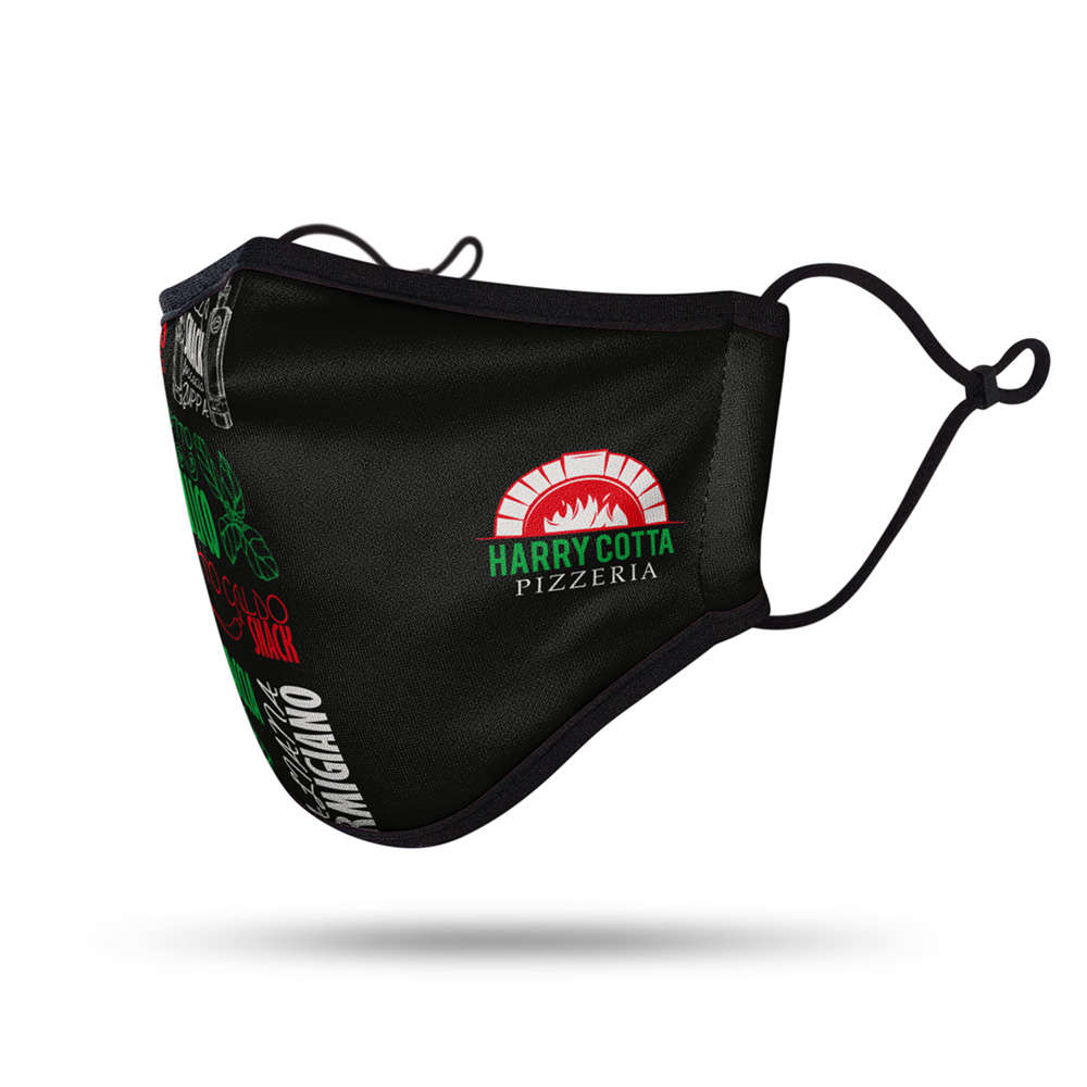 Face Mask with Pocket and Filter HarryCotta Left