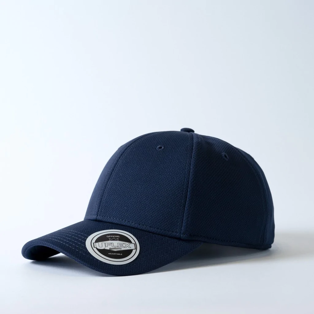 U20603 UFlex Recycled Polyester Cap navy side