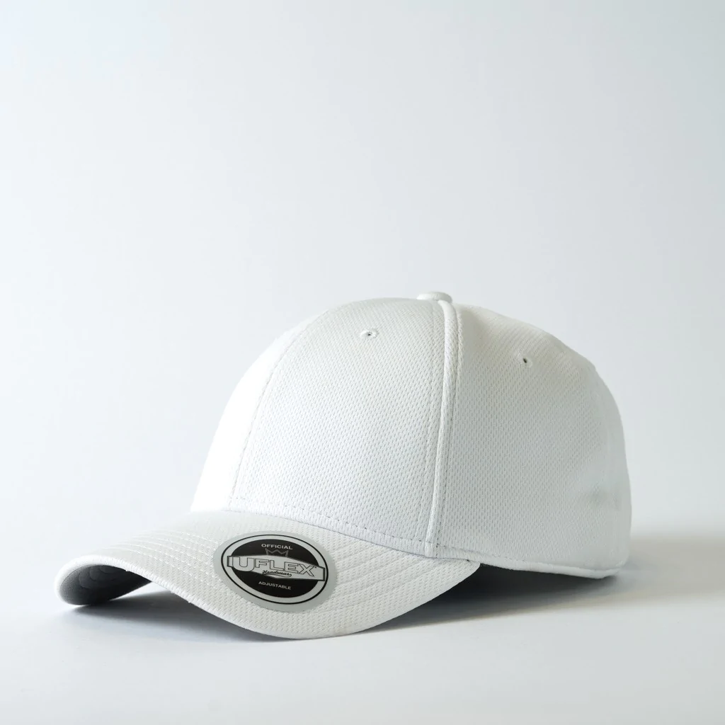 U20603 UFlex Recycled Polyester Cap white side