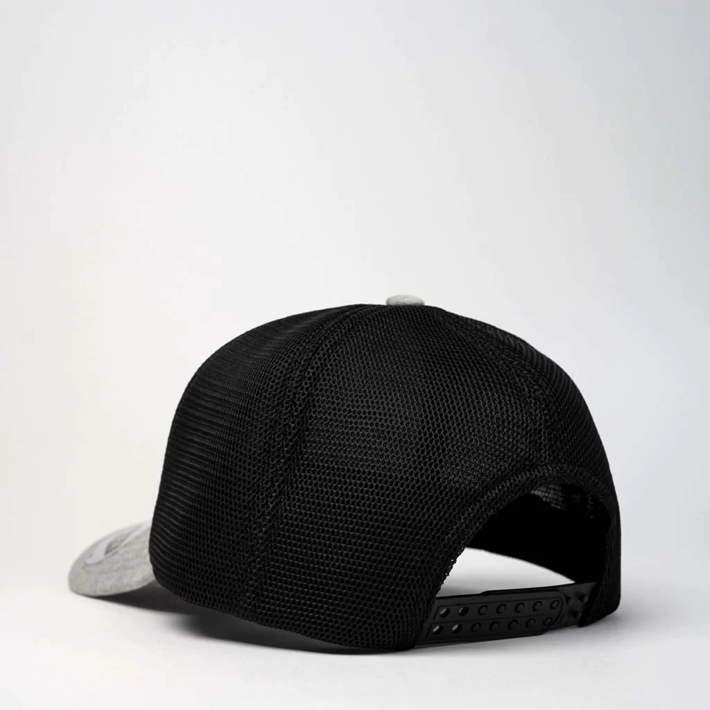 U21503 UFlex Adults Comfort Trucker Cap grey melange back