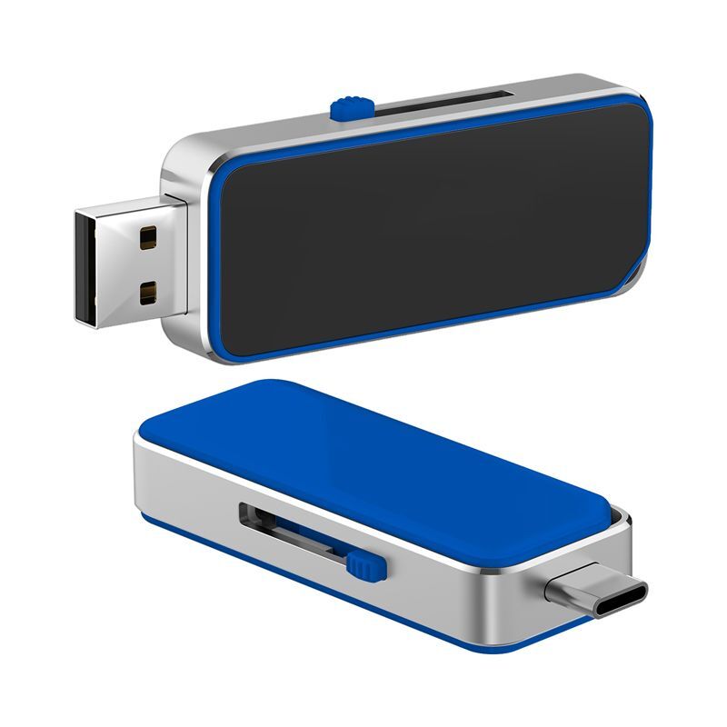 AR923 Oak Type C LED Flash Drive blue