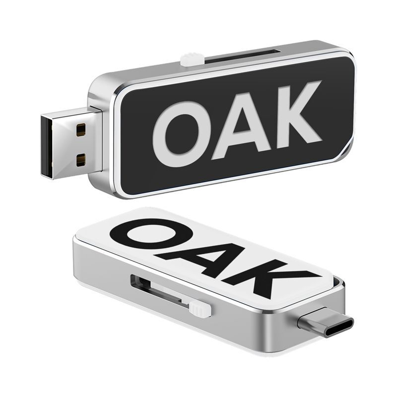 AR923 Oak Type C LED Flash Drive oak2