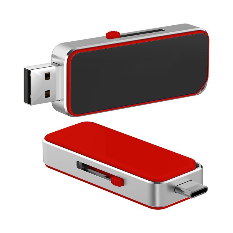 AR923 Oak Type C LED Flash Drive red